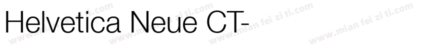 Helvetica Neue CT字体转换